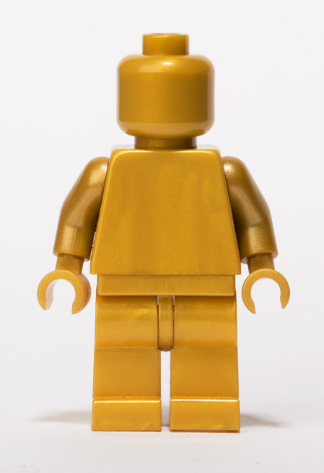 Pearl Gold Lego Monochrome minifigure